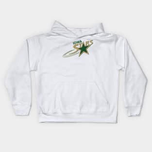 Defunct Iowa Stars Hockey Team Kids Hoodie